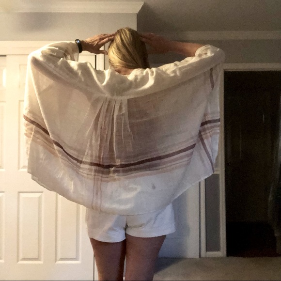 “Universal Thread” tie front kimono top w/matching racer-back rib tank set - 1sz - Picture 5 of 16